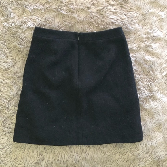 J. crew • black ruffled skirt - Picture 3 of 4